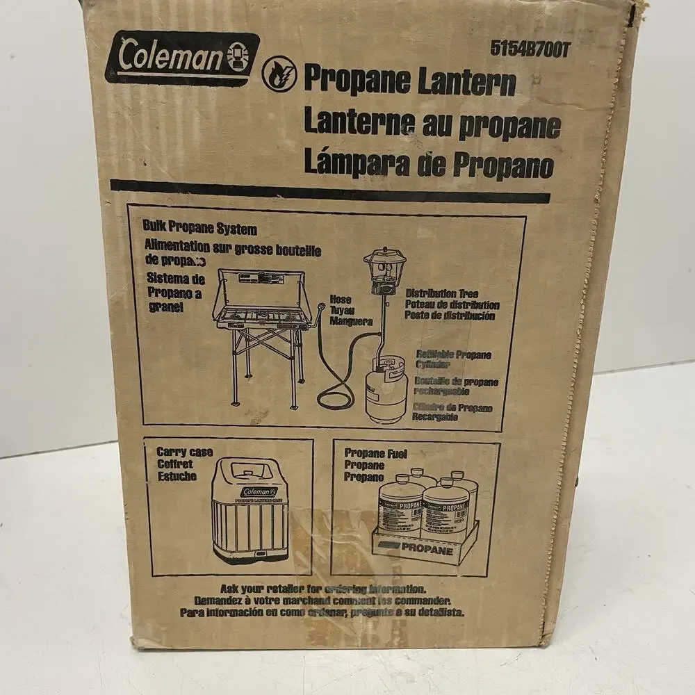 Vintage Coleman Propane Mantle Lantern Electronic Ignition 5154B700T USA Made